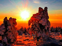 Sonnenuntergang auf dem Brocken Web